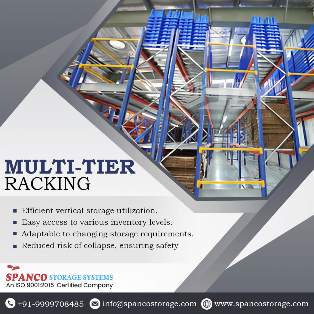 SpancoStorage's tweet image. 💁‍♀️Unlock efficient #storagesolutions with our Multi Tier Racking Systems! 🔄 Maximize vertical space utilization, enjoy easy access to inventory at different levels.

📲 : +91-9999708485
🌐: spancostorage.com
📧: info@spancostorage.com

#MultiTierRacking #EfficientStorage
