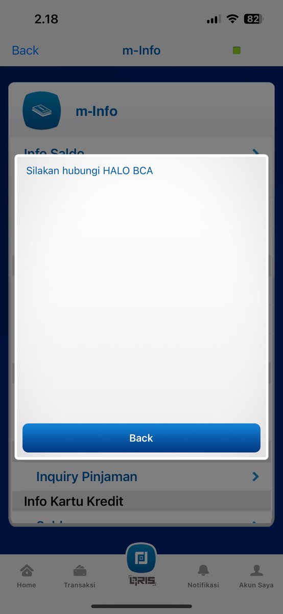 suryoajiw's tweet photo. Mohon info @HaloBCA, kartu atm saya hilang, kemudian blokir kartu via aplikasi ‘BCA mobile’. Setiap mau transaksi selalu muncul issue seperti gambar berikut ini, harus gmn kah? https://t.co/aGu4ZIWFAc
