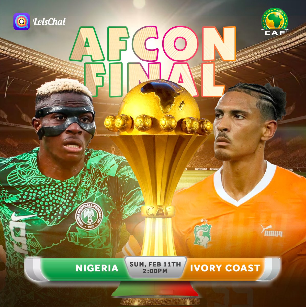 Happy_luckyyyyy's tweet image. We just can't wait 😋😋 rooting for Nigeria all the way💪💪

#lcblackfridaymood #LetsChatLuckyFriday #LetsChat #afcon #PremierLeague