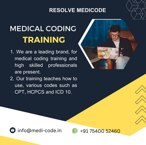 ResolveMedicode's tweet image. Looking to kick start your career in medical coding? Our comprehensive training program in Resolve Medicode has got you covered! 
medi-code.in/training/medic…
#MedicalCodingTraining #MedicalCodingCourse #MedicalCodingInstitute #MedicalCodingCertification
