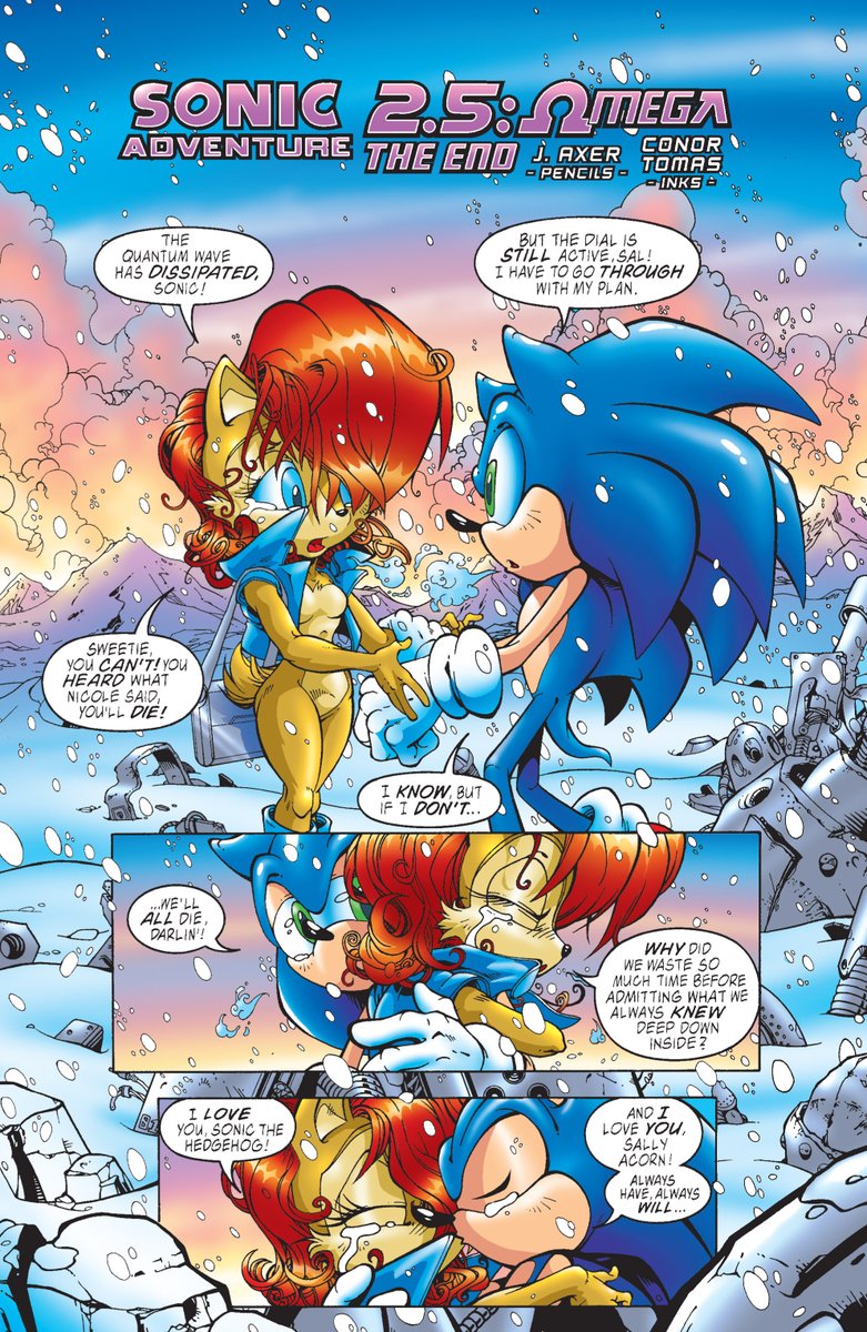 Sonic And Sally Kiss Archie