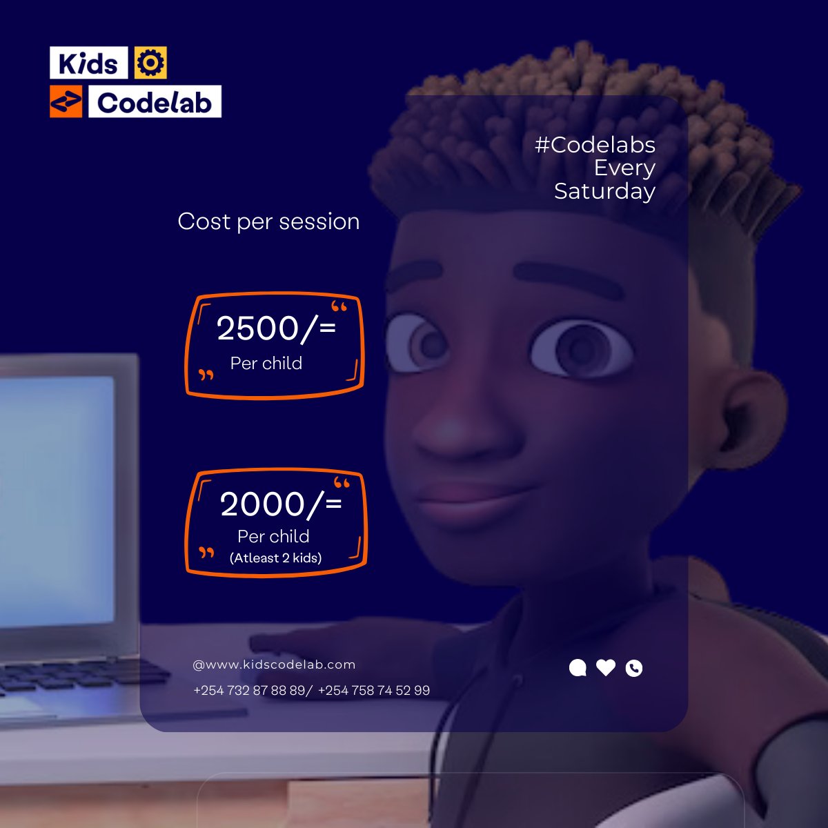 KCodelab's tweet photo. Mark your calendars! Every Saturday at @LakeHub , we're unleashing creativity and coding magic with 2 hour #codelab session;
Session 1️⃣ 10:00 am to .12 noon
Session 2️⃣ 2:00pm to 4:00pm
#kids #coding #softwaredevelopment https://t.co/nHVql8Ow3W