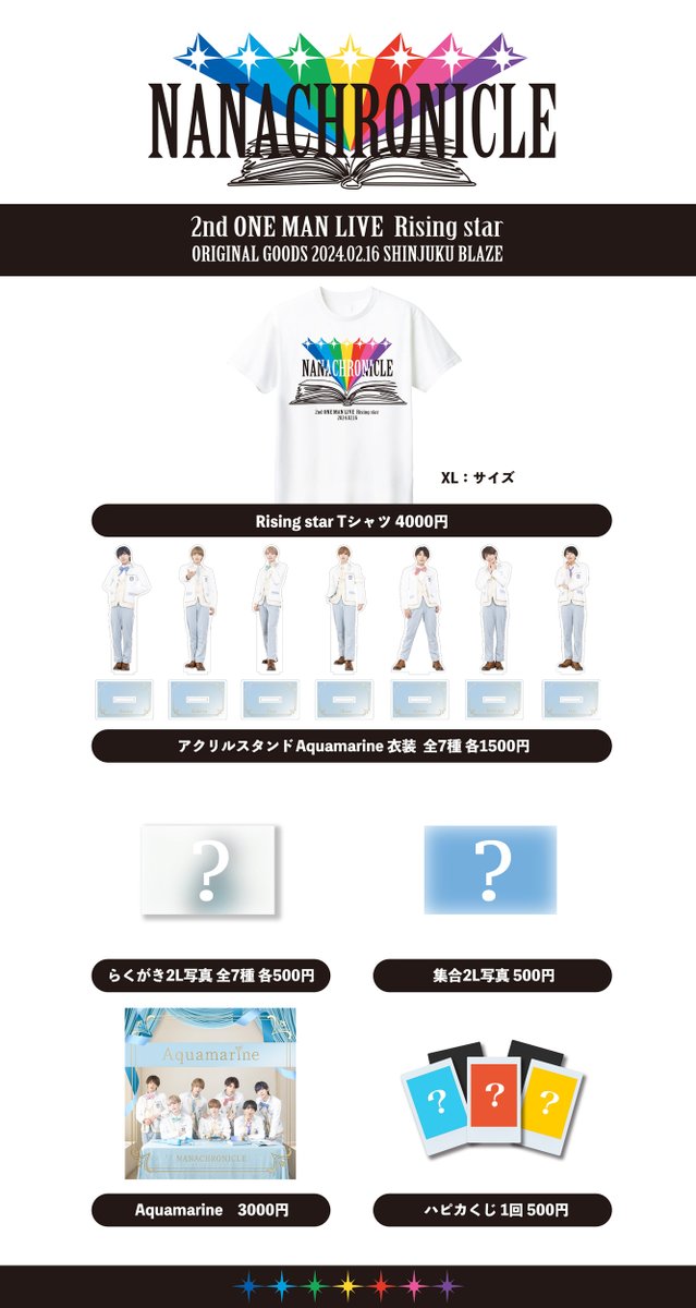 ナナロル　ナナクロニクル アクスタ　チェキ　2L ナナロル ナナクロニクル アクスタ チェキ 2L XSOLEIL 2nd