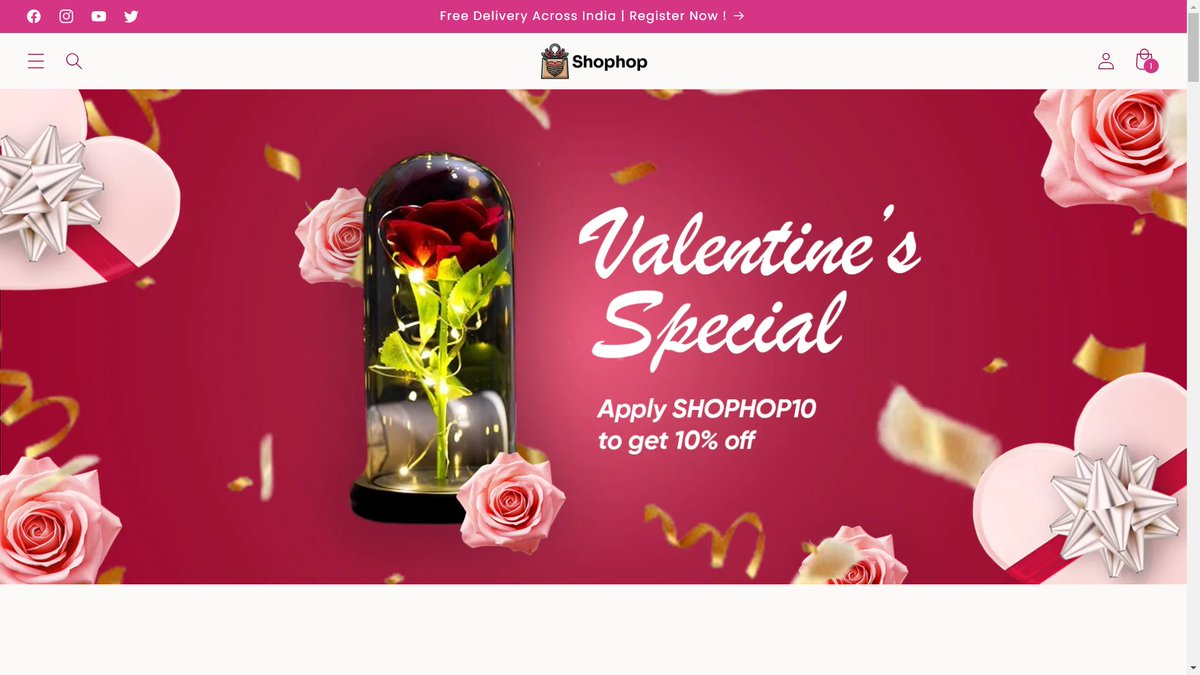 eshophop's tweet photo. Feel the love! 💕 Explore our Valentine's Specials now on #ShopHop. Find the perfect gift to make this Valentine's Day unforgettable. 💝✨#valentinesgifts 
#ValentinesWeek 

Shop Now ! - https://t.co/KPLoq5scdK https://t.co/RCaBUlV5pJ