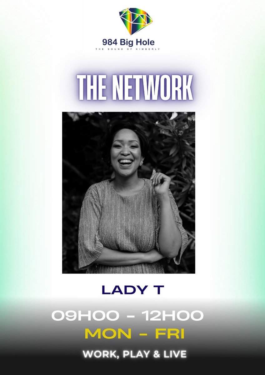 Tsholofelo Leutlwetse AKA "Lady T" on the Network - 98.4 Big Hole fm.