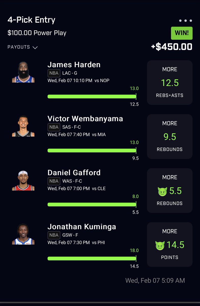 TMitchBets's tweet photo. 900 dollar night 🤑🤑🤑
Lock in with me 📚📚
#PrizePicks #Sportsbetting #GamblingCommunity #DFS #UnderDog https://t.co/e291rz8NfX