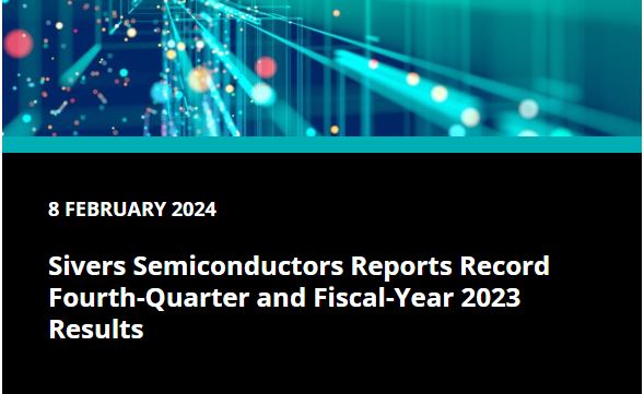 Our Q4 Report 2023 has been published: A record-breaking year and quarter, leads to profitability in Q4, 2023! sivers-semiconductors.com/press/sivers-s…