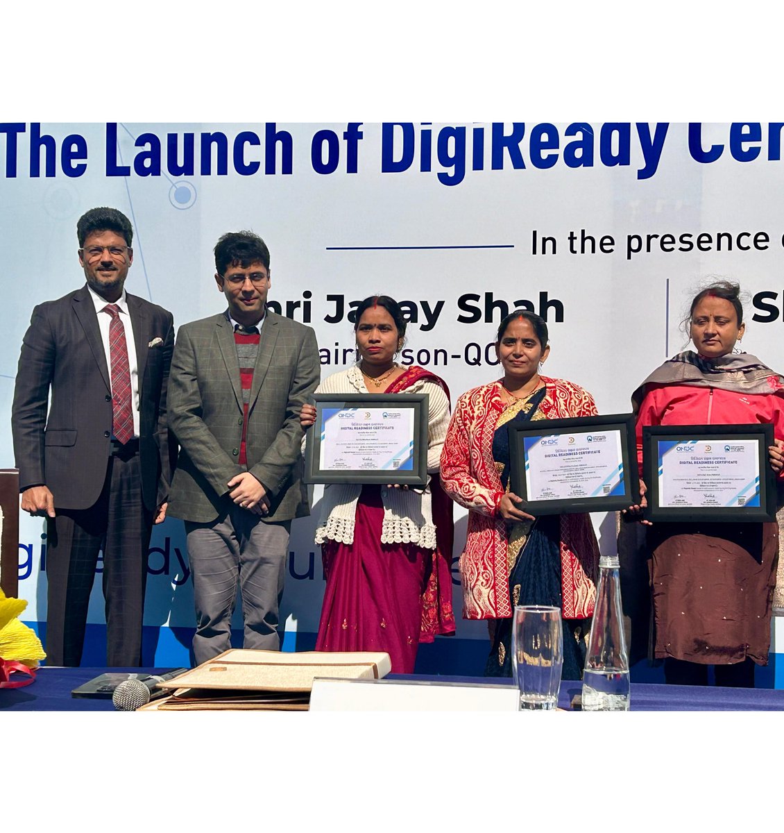 हमारे उद्यमियों की सफलता हमारे देश की सफलता है। Excited to share that today, we embarked on a transformative journey with the launch of Digi Ready Certification. It is a journey that is set to empower our entrepreneurs, MSMEs, and local vendors to stand tall alongside the…