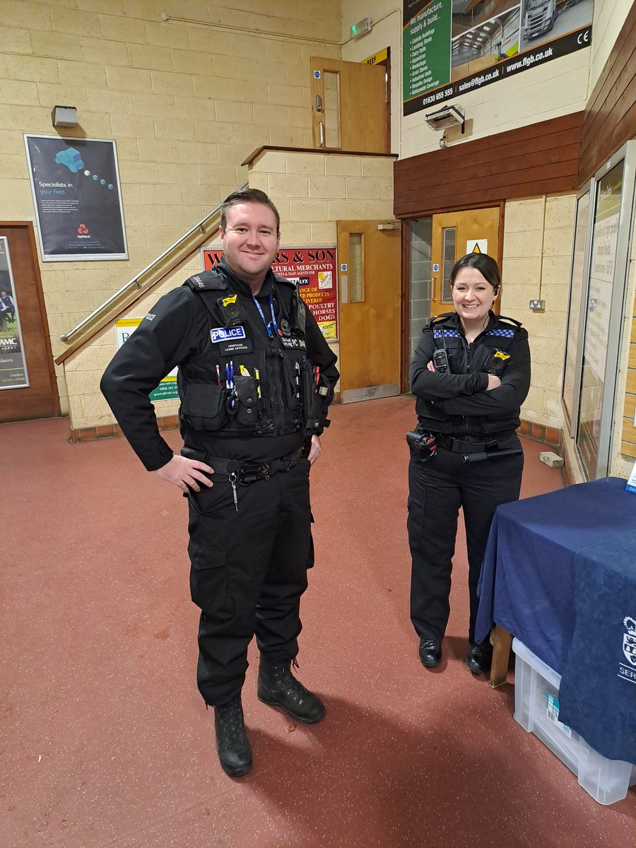Attended Market Drayton Livestock Market yesterday with @WMPRuralMatters and @NorthShropCops discussing the benefits of our scheme and advising the rural community on crime prevention @WestMerciaPCC @WMerciaPolice