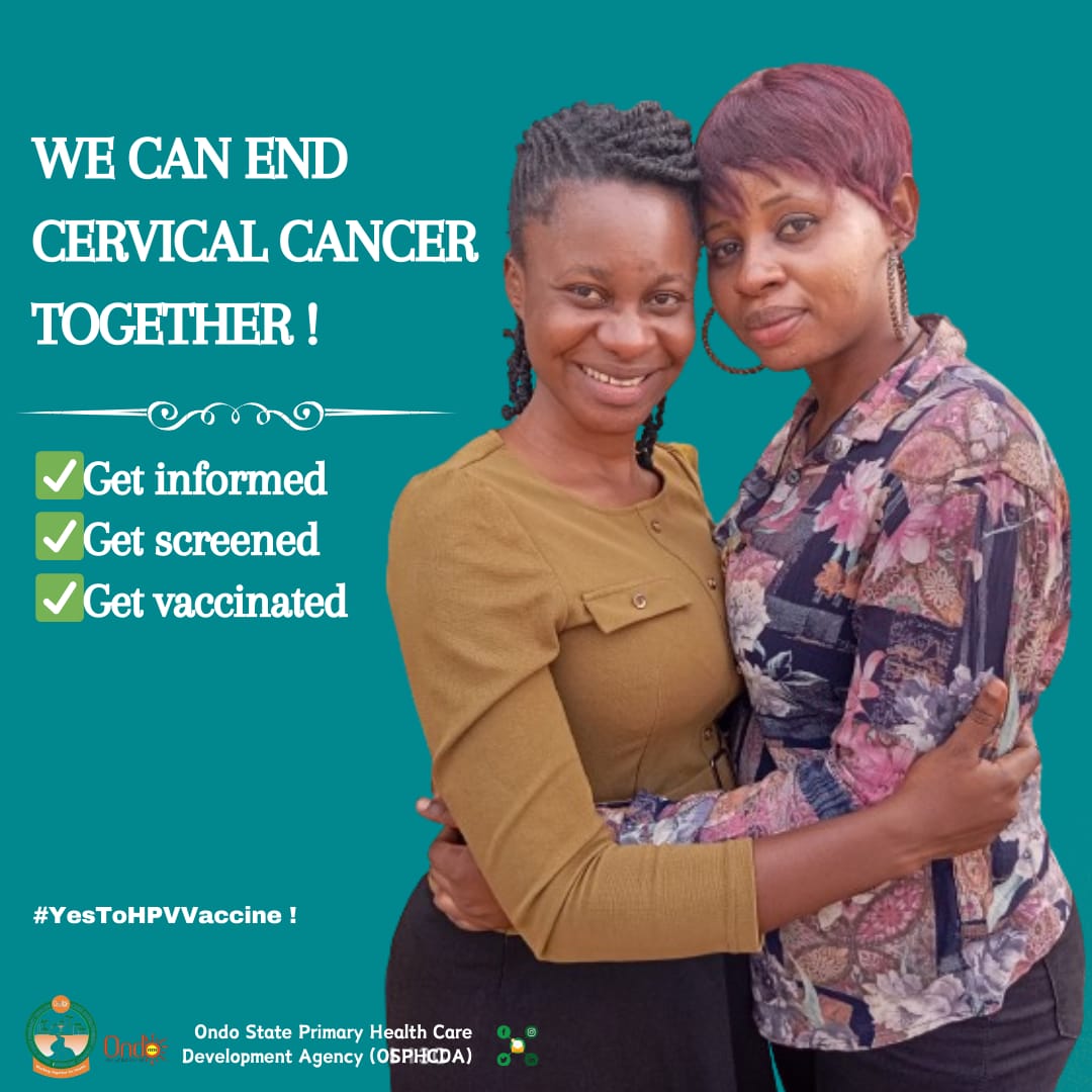 Together, we can end cervical cancer! The #HPV vaccination is the most effective method to prevent it. 

Let's spread the news about the #HPV vaccine. It's free, safe, and effective!

#TeamVaccine 
#HPVprevention