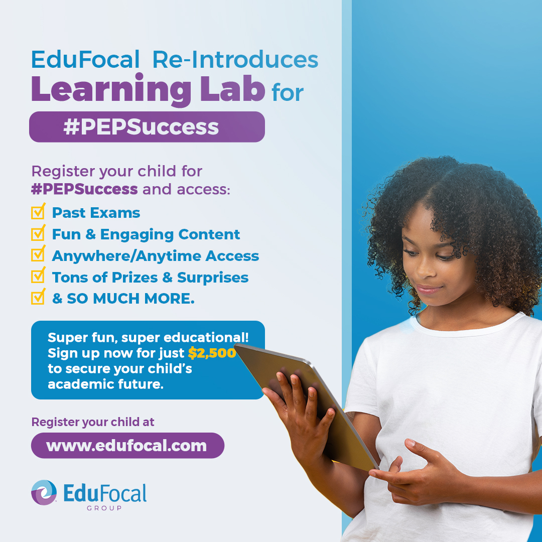 Unlock #PEPSuccess with EduFocal's Learning Lab! 🚀 $2,500 gives your child access to past exams, engaging content, 24/7 availability, prizes &amp; more. 📚✨ 

Sign up at edufocal.com! 

#EducationalFun #AcademicSuccess #Jamaica #LearningIsFun