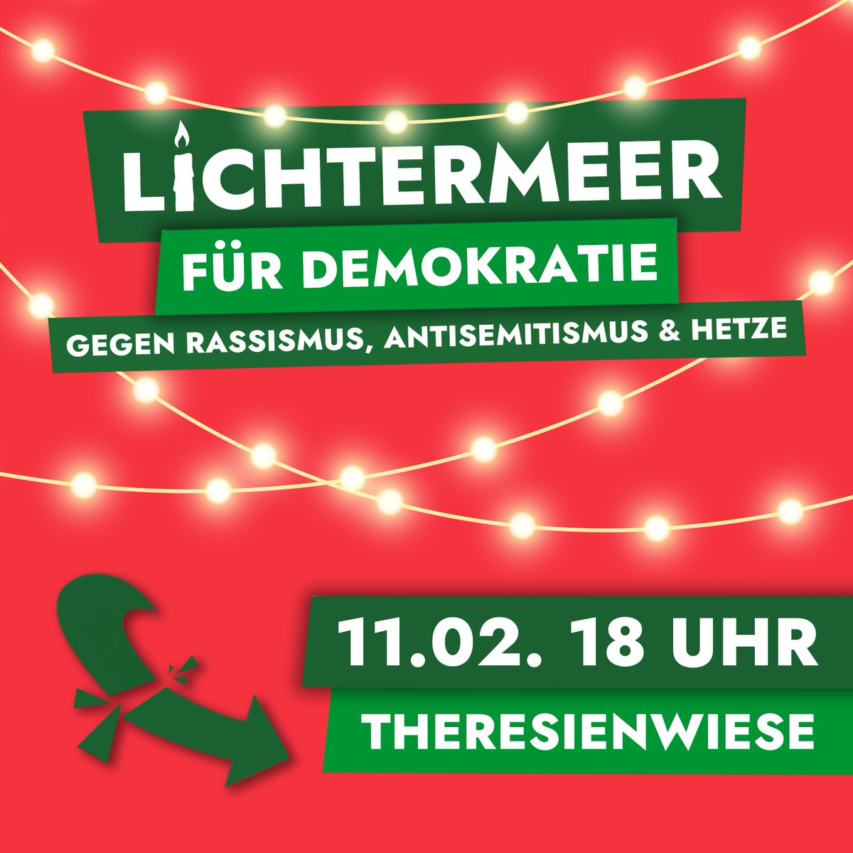 Auch wir rufen auf, am Sonntag für eine demokratische Gesellschaft und gegen Rechtsruck, Rassismus, Antisemitismus auf die Theresienwiese München zu kommen. #muc1102