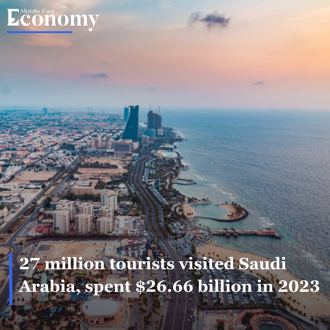 #SaudiArabia’s Minister of #Tourism Ahmed Al Khateeb, announced that the Kingdom successfully achieved its goal of attracting 100 million #tourists in 2023. They collectively spent SAR100 billion ($26.66 billion) during their visits. Read more economymiddleeast.com/news/saudi-ara…