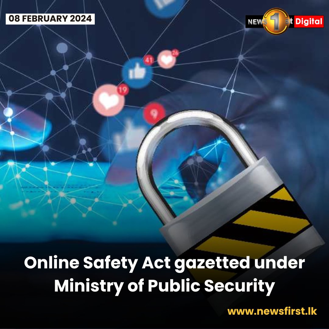 Online Safety Act gazetted under Ministry of Public Security

More details:
english.newsfirst.lk/2024/02/08/onl…

#newsfirst #SLNews #NewsSL #SriLanka #SL #lka #News1st #colombonews #local #osa #gazette #ministry #publicsecurity #security