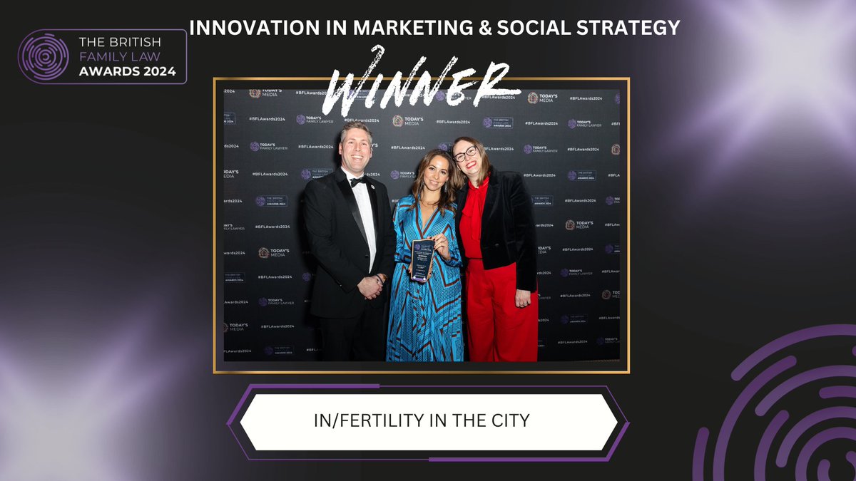 We’re looking back at the amazing moments the #BFLAwards2024 winners were crowned a few weeks on. #ShoutOut one more time to @InFertilityCity 🏆 Winner of Innovation in Marketing & Social Strategy #Winner #Throwback #CelebrateSuccess #AwardWinners #Congrats #WinningMoments