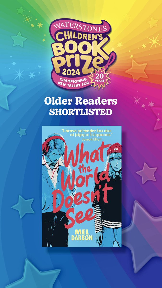 I couldn’t be more delighted to have been shortlisted for this wonderful award, not just for me as a writer, but for the voice it gives to people with learning disabilities. Thank you to the dedicated booksellers who work so hard to promote our books #WCBP24 @waterstones 🙏🏻