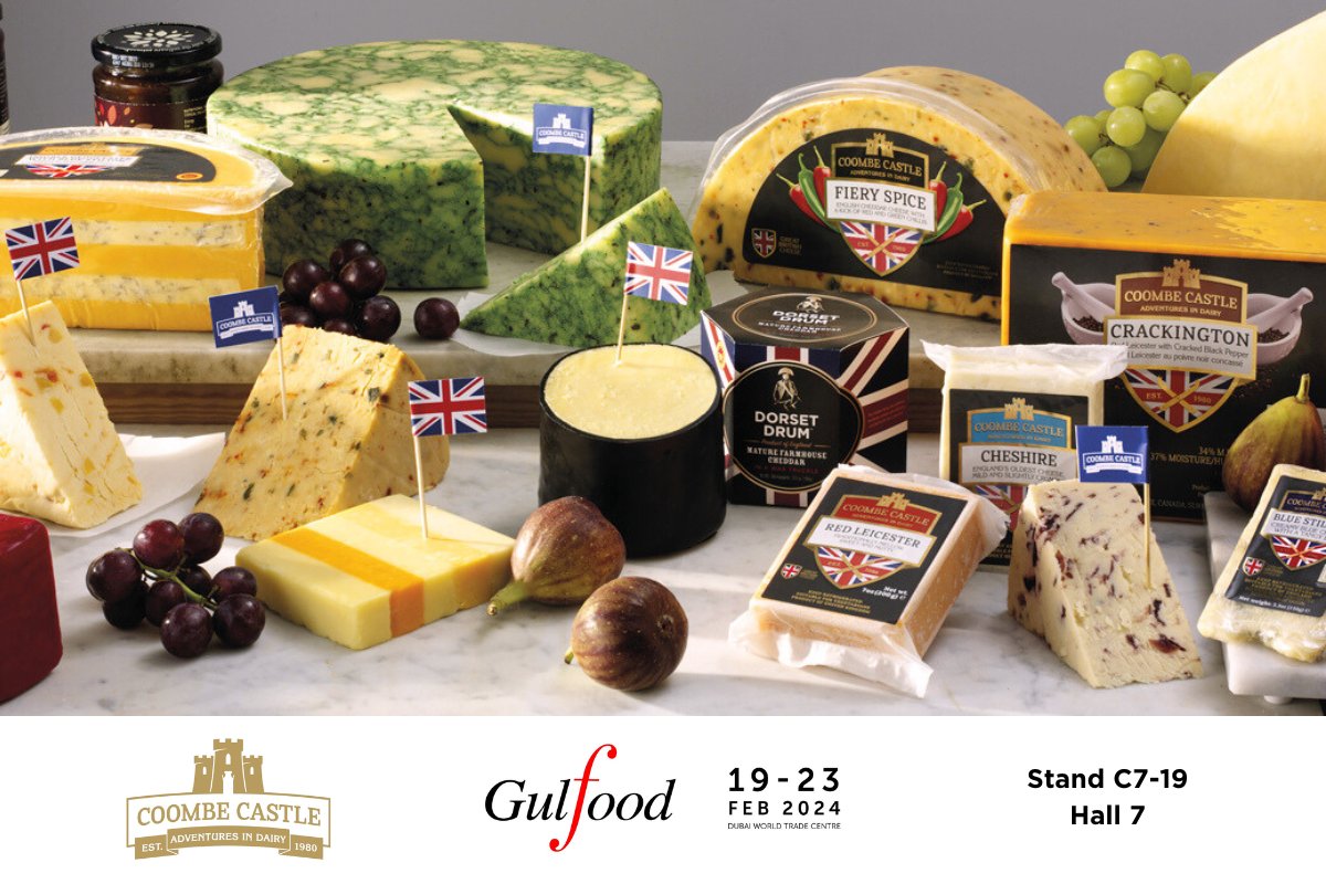 Coombe Castle are thrilled to be exhibiting at Gulfood 2024, the largest food exhibition in Dubai! 📅 February 19 - 23 ⏰ 10:00 AM - 4:00 PM 🏢 Dubai World Trade Centre 📍 C7-19 – Hall 7 More Coombe Castle events here: ow.ly/hkJt50QxPuF #Coombecastle #Gulfood2024