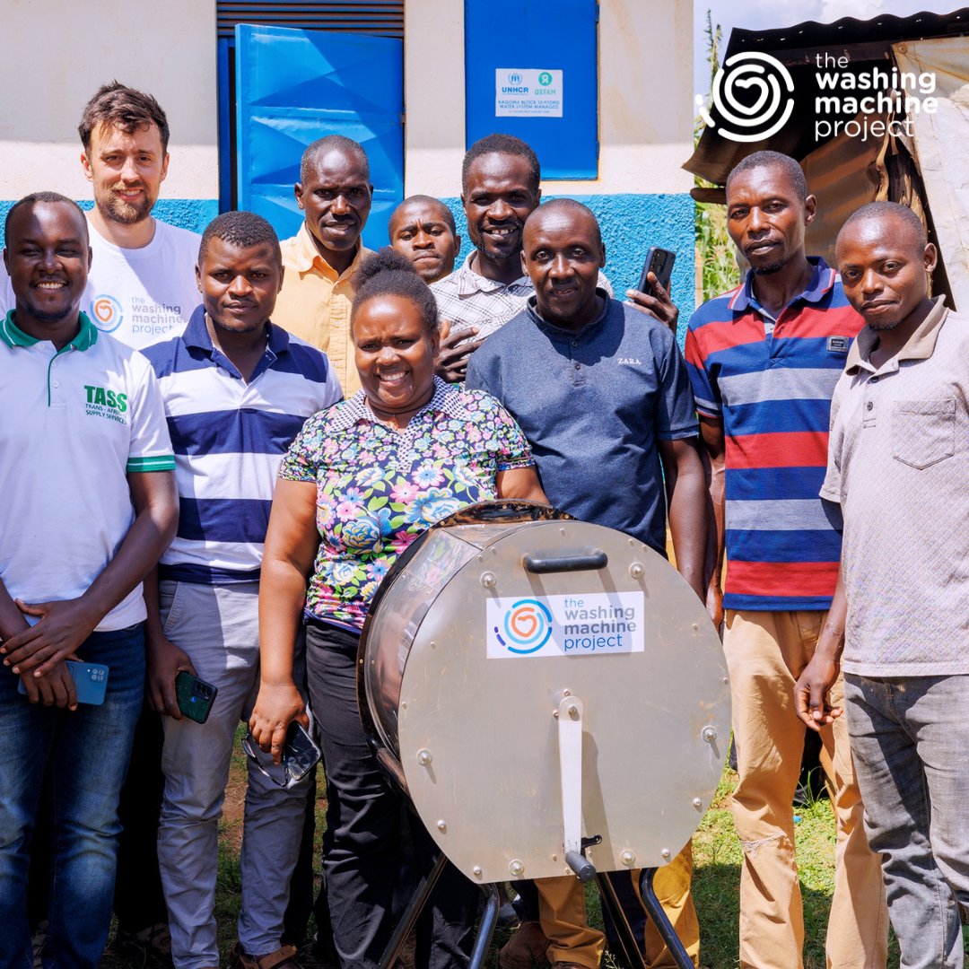 A manual washing machine with a global impact. Explore the story behind the #DivyaWashingMachine at thewashingmachineproject.org Photo taken with our grassroots partners during a distribution in Uganda, 2023.