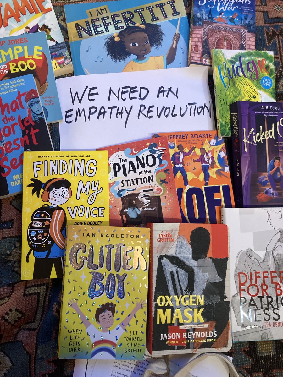 We need an empathy revolution! These #ReadforEmpathy books will help A LOT . Please get your hands on them, and all 65 books in the just-launched @EmpathyLabUK collection, then do all you can to share them with children