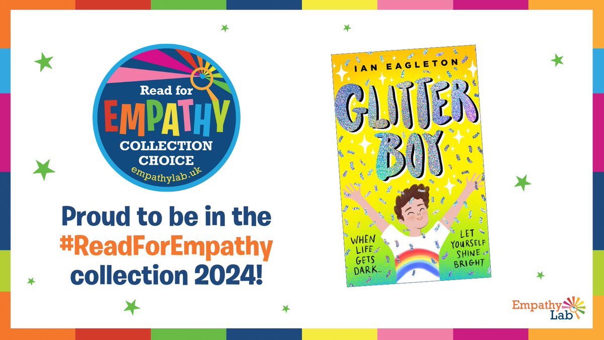 Ian Eagleton IS AWAY!!! (@mreagletonian) on Twitter photo The 2024 #ReadForEmpathy collection has been LAUNCHED!
ABSOLUTELY THRILLED that my #LGBTQ inclusive book about homophobic bullying GLITTER BOY has been chosen to be part of this collection! Thank you <a href="/EmpathyLabUK/">EmpathyLabUK</a>!
Check out the full list here: empathylab.uk/RFE-2024 The 2024 #ReadForEmpathy collection has been LAUNCHED!
ABSOLUTELY THRILLED that my #LGBTQ inclusive book about homophobic bullying GLITTER BOY has been chosen to be part of this collection! Thank you <a href="/EmpathyLabUK/">EmpathyLabUK</a>!
Check out the full list here: empathylab.uk/RFE-2024
