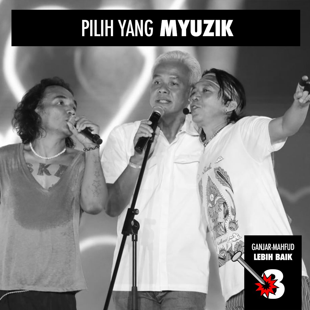 Capres yang tiga ini mah memang deket banget sama kita-kita si bonus demografi ini: jiwa-jiwa muda berhasrat besar yang mau jadi paling unggul!

#GanjarMahfud2024 #GanjarPresidenRakyat #JkwganTIGAnjar #LebihBaik #LanjutGan #KaryaAdalahDoa #3GPMMDUNGGUL #S3MUTHITAM