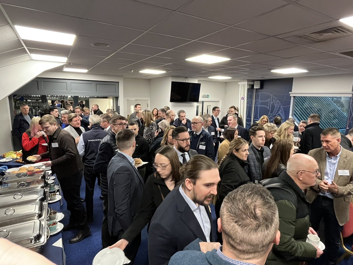 Great turnout for the @CarlisleYZ and @officialcufc Business breakfast