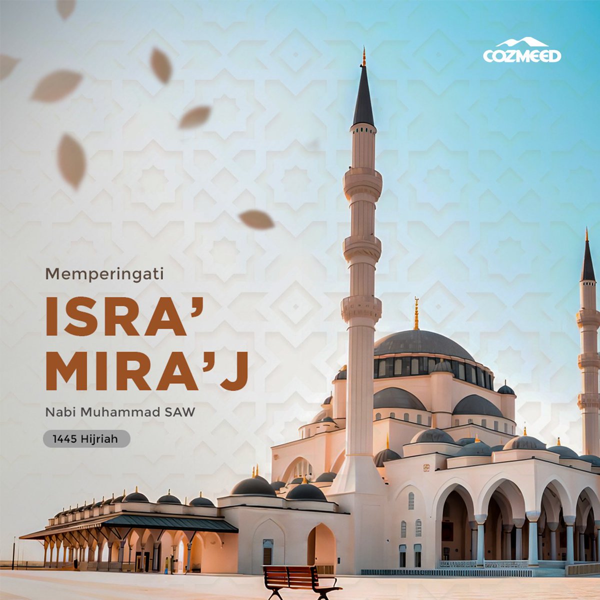 COZMEEDer's tweet photo. Selamat Isra Miraj! Semoga cahaya perjalanan Nabi Muhammad SAW menerangi langkah kita menuju keimanan yang kokoh dan amal yang penuh berkah. 💗🤲

#cozmeed #cozmeeder #cozmeedbrotherhood #isramiraj2024 #isramiraj https://t.co/WjUZYfjY45