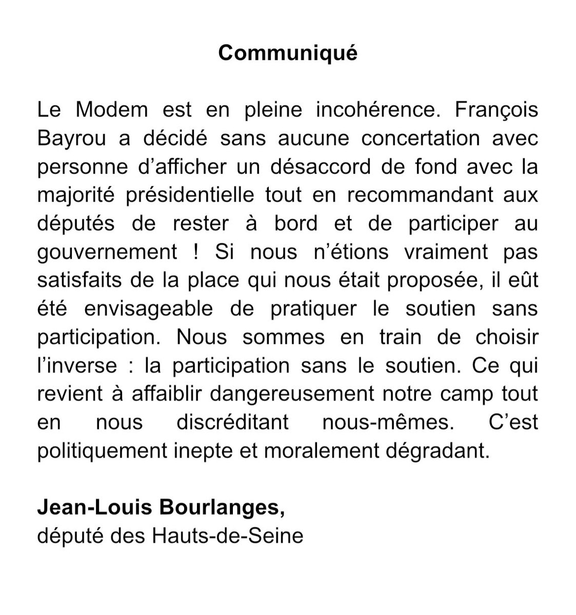 Mon communiqué ⤵️ :