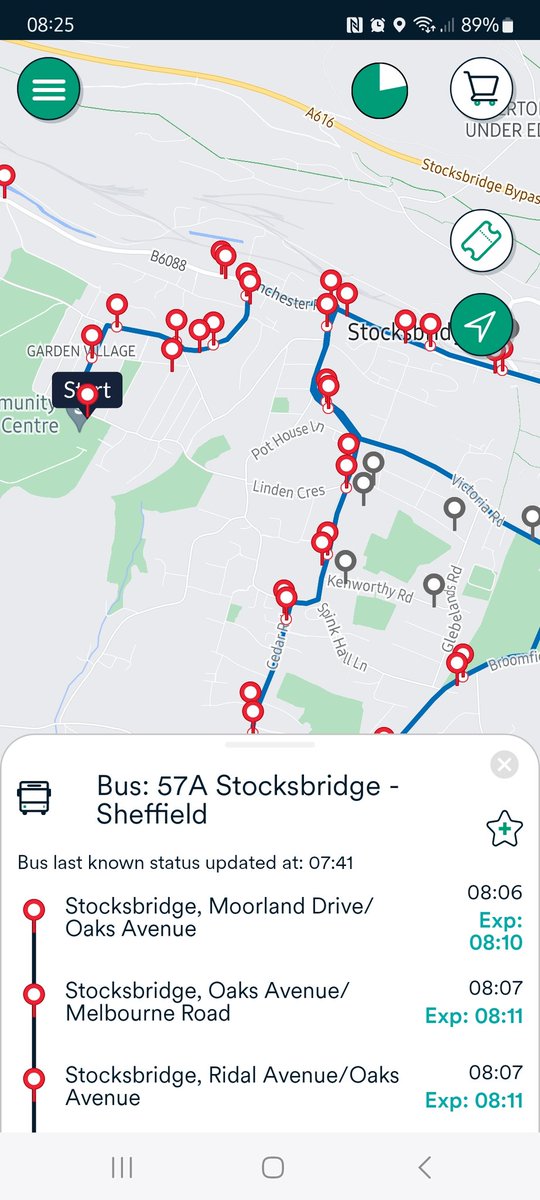 justineDcooper's tweet photo. @StagecoachYrks is the live tracker not working this morning? Or is the 57a not turning up again? https://t.co/Vn7vvxtDMC