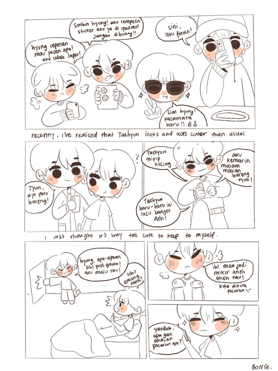 tyunmints's tweet image. #BINTAE one-shot: ^__^ ya gitu deh.