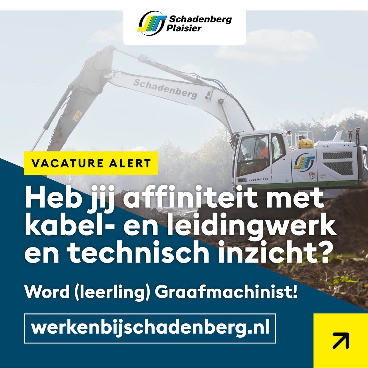 Heb jij technisch inzicht en affiniteit met kabel- en leidingwerk? En wil jij assisteren bij het voorsteken bij graafwerkzaamheden? Dan ben jij de (Leerling) Graafmachinist waar wij naar op zoek zijn!

Solliciteer via: schadenberg.nl/vacature/leerl…