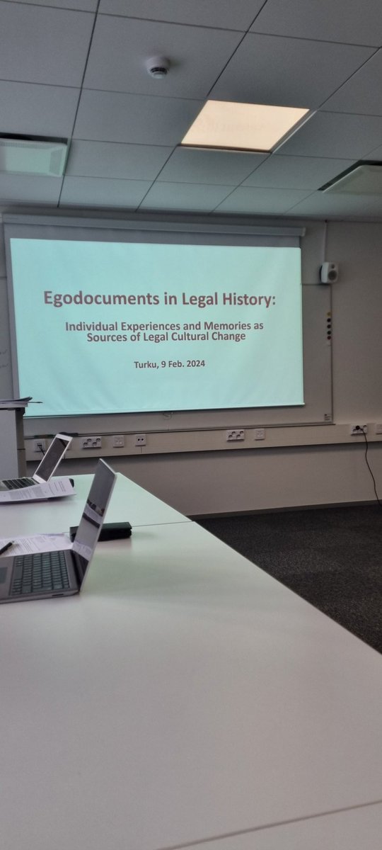 And here we go! #Egodocuments in #Legal #History
@UniTurkuLaw