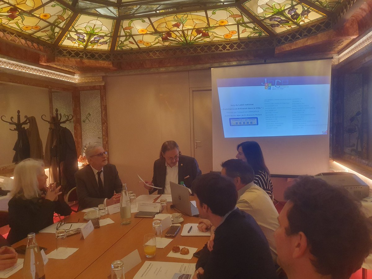 Ce matin jury des trophées de la Journée Nationale du #Commerce de Proximité. Résultats le 8 avril...