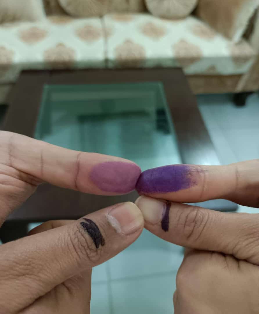 Alhamdulillah... Fulfilled our National Duty & Voted For Pakistan🇵🇰🇵🇰 .... 

Voted for Imran Khan...... Pakistan Zindabad.
ظلم کا بدلہ ووٹ سے۔
#election #pakelections2024 #electionsinpakistan 
#Ptipofficial #ImranKhanOfficial 
#ظلم_کا_بدلہ_ووٹ_سے 
#عمران__خان