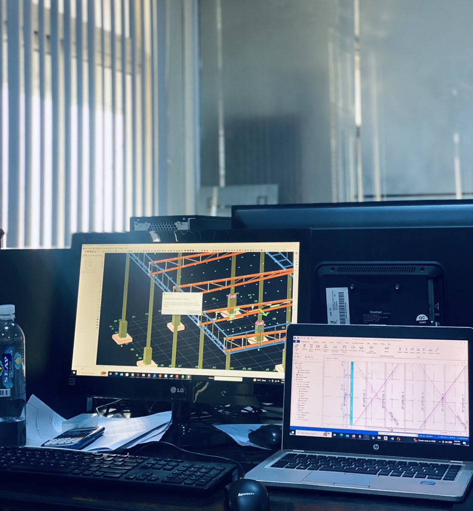 JayWisdom19's tweet photo. It’s another day to progress on Steel Design. 

Currently working on a project which requires been design using  steel. The project is for an NGV Gas station, a Gate Pergula and an Engineering workshop.

#LifeOfACivilEngineer https://t.co/EFRQKku5gs