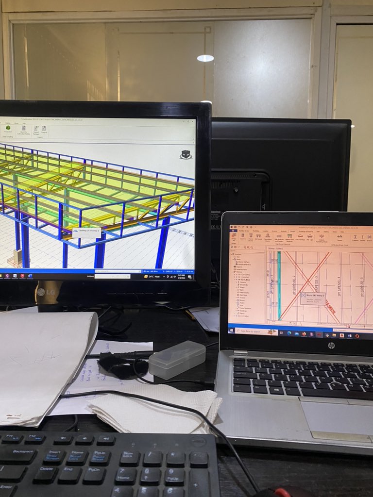 JayWisdom19's tweet photo. It’s another day to progress on Steel Design. 

Currently working on a project which requires been design using  steel. The project is for an NGV Gas station, a Gate Pergula and an Engineering workshop.

#LifeOfACivilEngineer https://t.co/EFRQKku5gs