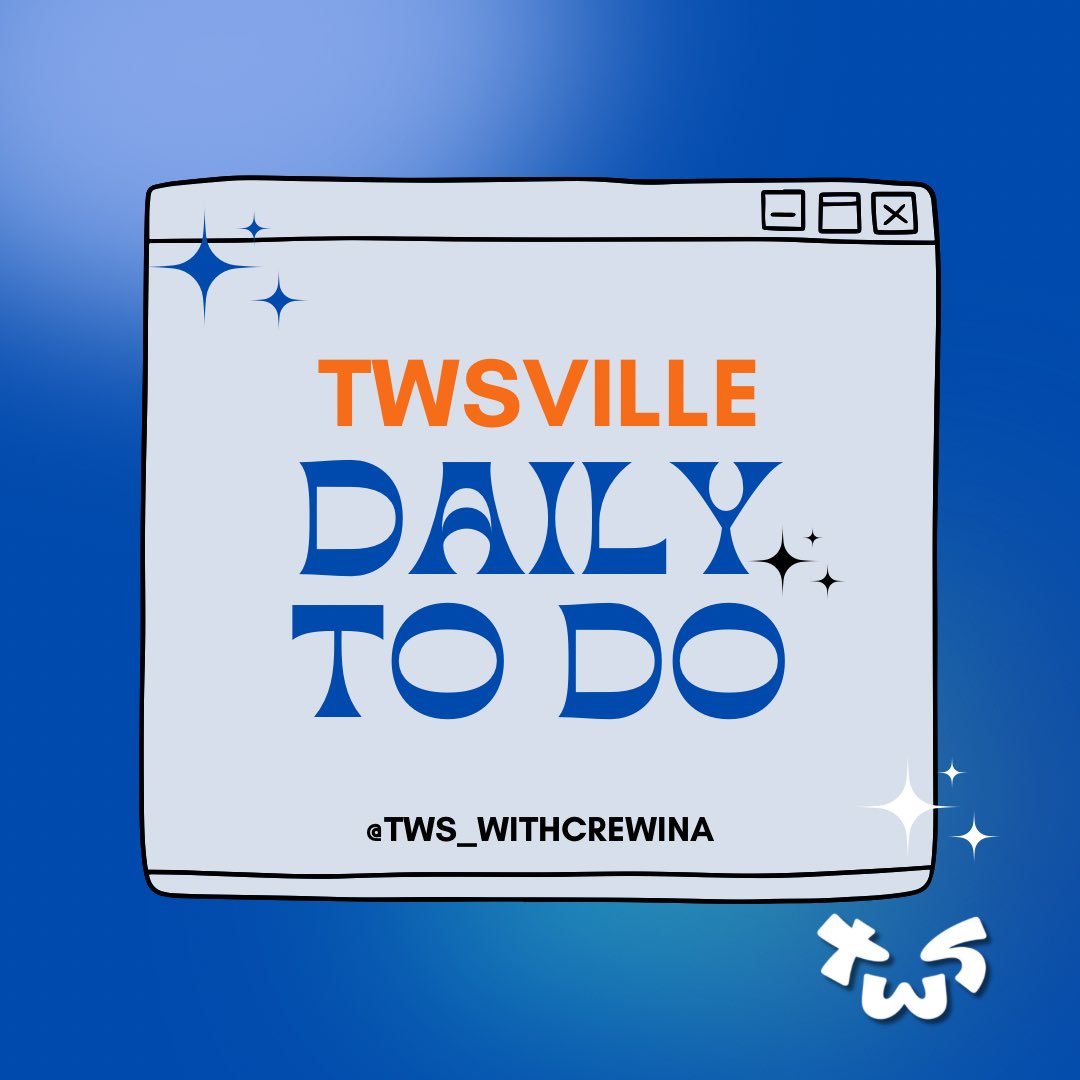 TWS_WithcrewINA's tweet image. [📝 Daily To Do] Attention for TWSVILLE INA📣

Dont forget our daily list kita yah:
__ IDOL CHAMP
🔖 Buat banyak akun
🔖 Koleksi Chamsim setiap hari

__ STREAM MV YOUTUBE
📌 Tonton MV setiap hari dengan benar
📌 Simak jadwal &quot;Stream Mass Party&quot; dari fanbase

#TWS #투어스