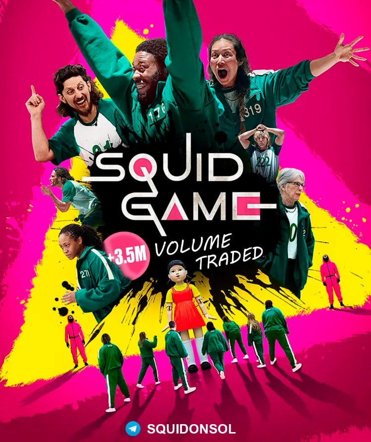 🔥COMMUNITY IS BULLISH ON THIS PROJECT!🔥

We are still pushing hard! Devs &amp; Community are working together to keep this awesome project going!

NARRATIVE IS HERE, VOLUME IS HERE, HYPE IS HERE 🔛🔝

We have everything we need, it's primed ⏫⏫⏫

#Squid $SQUID #SquidGame2 #Solana