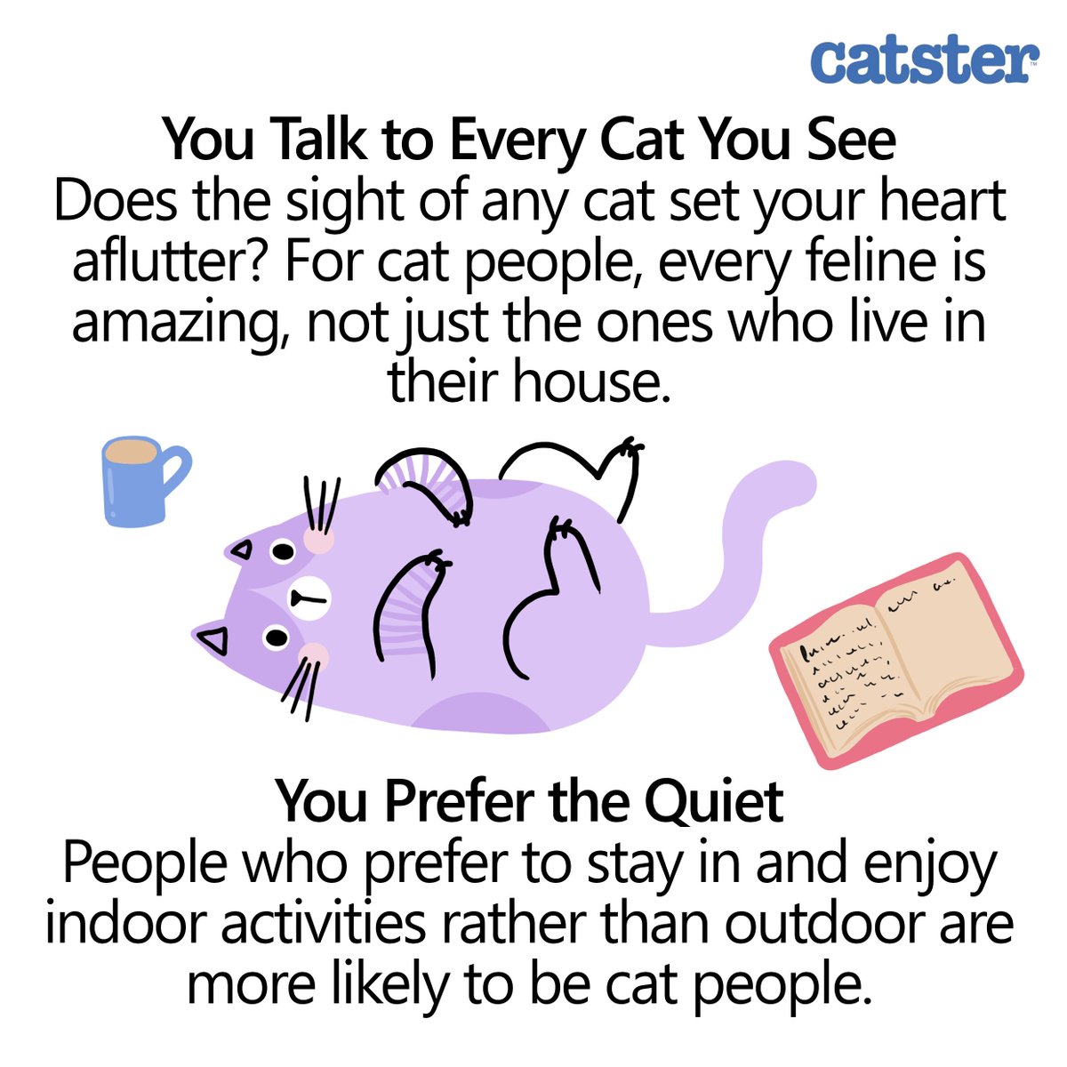 Let's look at some fun signs that show you're a cat person! 🐈💙 Part 2 #catster #catperson #catparents #catlove #catfun #catsigns