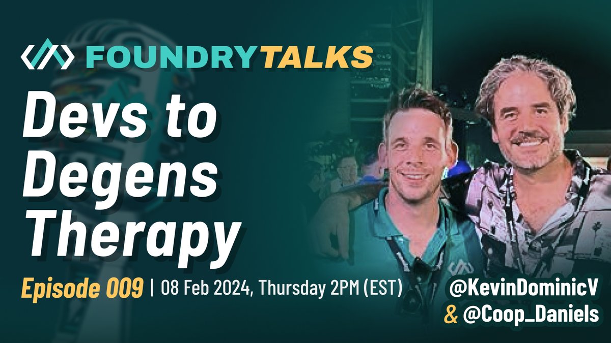 Algo Foundry (@algo_foundry) on Twitter photo It's Thursday! It's Therapy Time! 2pm EST today with <a href="/Coop_Daniels/">The ReCoop</a> and @KevinDominicV
See you in Session! #Algorand
x.com/i/spaces/1nAJE… It's Thursday! It's Therapy Time! 2pm EST today with <a href="/Coop_Daniels/">The ReCoop</a> and @KevinDominicV
See you in Session! #Algorand
x.com/i/spaces/1nAJE…