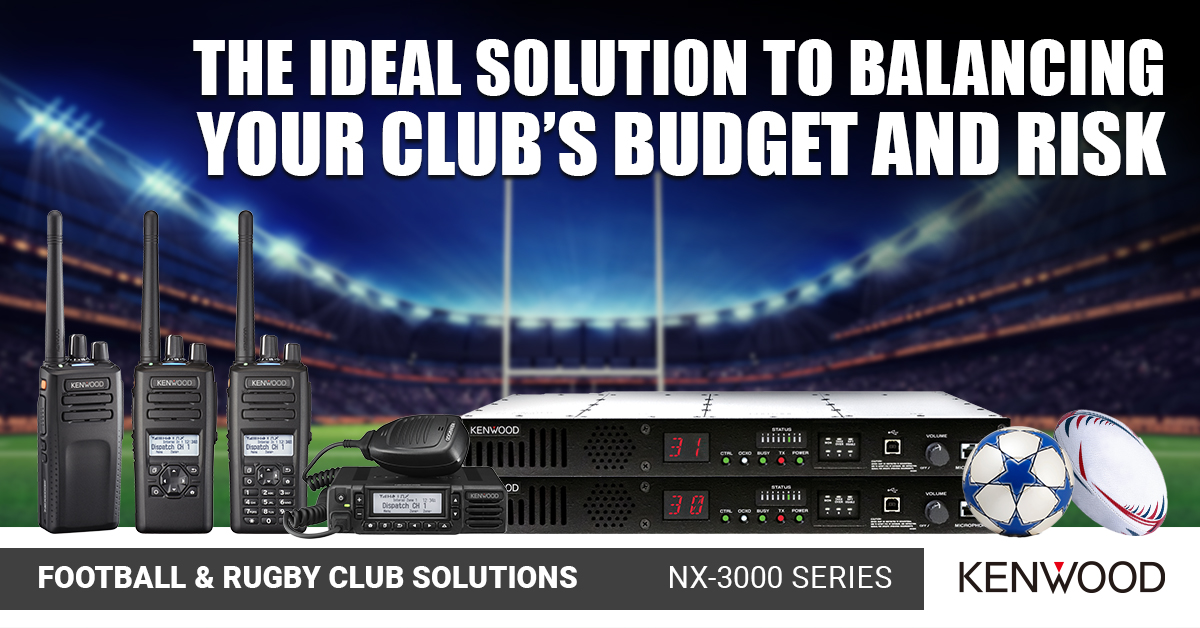 Kenwood_Comms's tweet photo. The NX-3000 Series, in selectable #DMR &amp; #NXDN formats offers #GPS, programmable functions &amp; advanced #workersafety features in a flexible #CostEffective package ideally suited to football and rugby clubs #FSOA. Find out how it balances budget/risk here https://t.co/YfzGtyklQl https://t.co/LqjaRl6Jjr