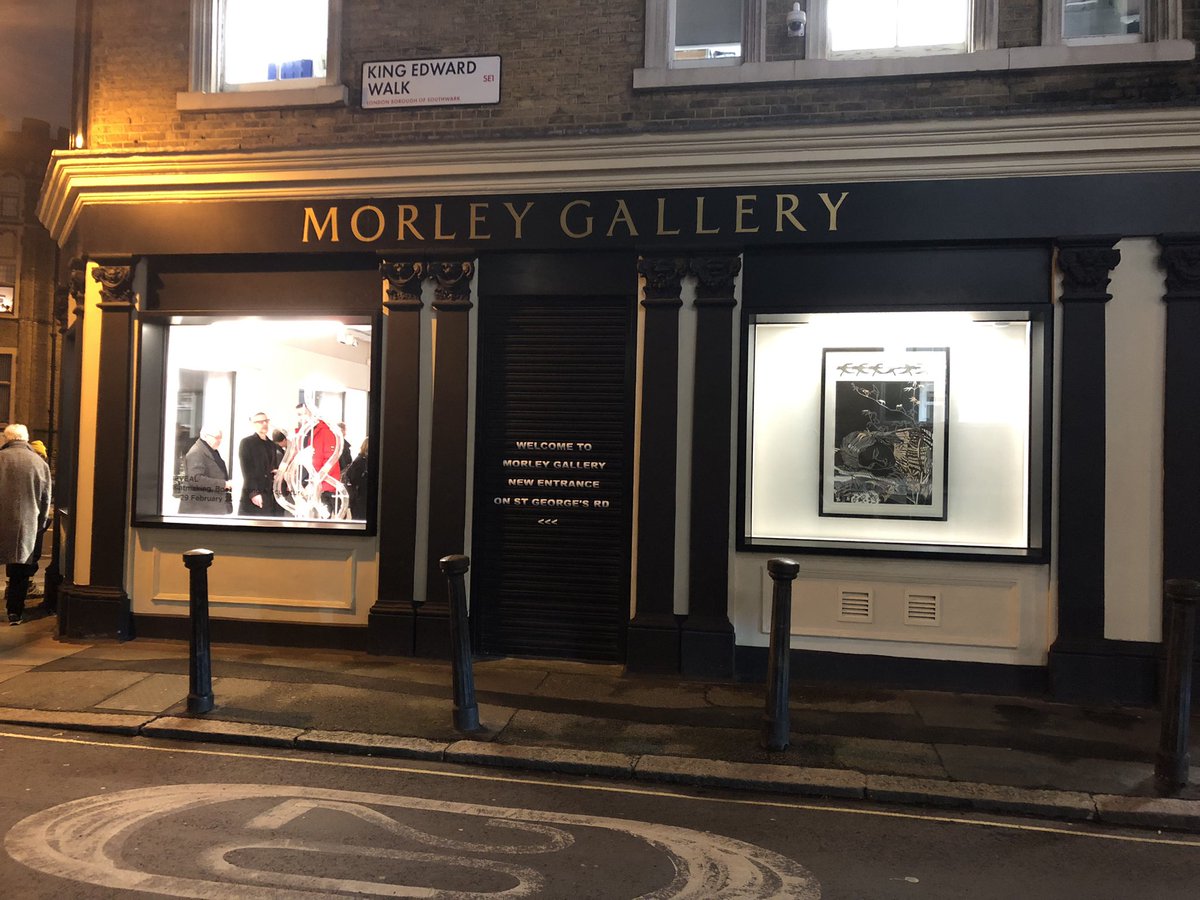 RichendaCourt's tweet photo. A wonderful vibrant exhibition @MorleyGallery is now open exhibiting the work of Morley Tutors in Printmaking, Bookbinding and Sculpture. Well worth a visit if you’re near Waterloo. 
I have a few prints on display including ‘Glass Town I’ in the window.
Continues until 28th Feb. https://t.co/AcX0SDuUfJ