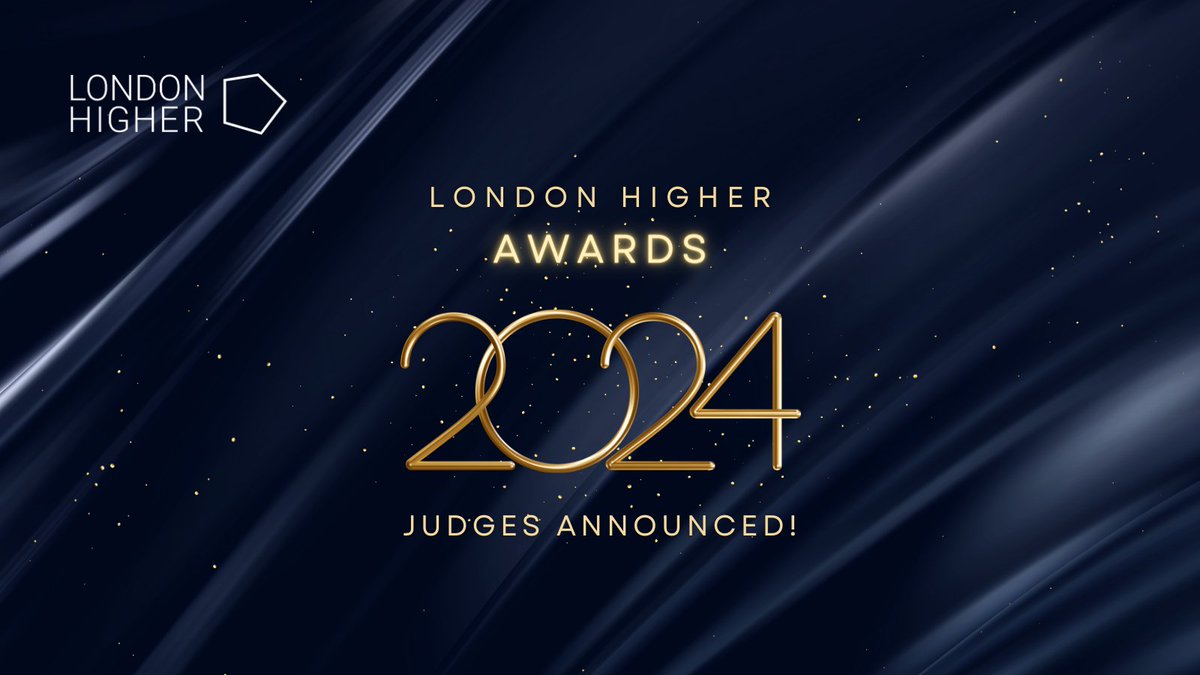 We're very excited to announce the judges for the #LondonHigherAwards 🌟 Lead judge @MaryCurnockCook will be joined by: 🌟 John Dickie @_BusinessLDN 🌟 @AmateyDoku 🌟 @SMEmmett 🌟 @smitajamdar 🌟 @tweetingantonia 🌟 @City_McGuinness londonhigher.ac.uk/judges-announc…