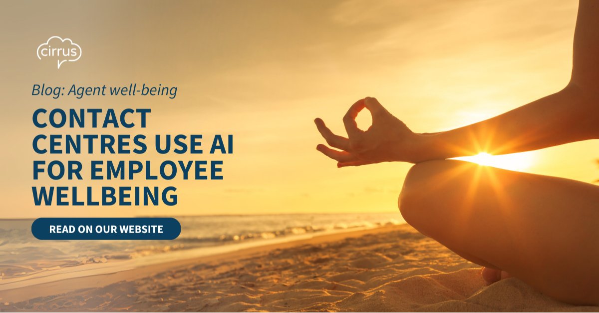 Did you know 70% of contact centre employees report high stress levels? See how using AI can tackle burnout and transform employee wellbeing: tinyurl.com/bdwcrz5y #Cirrus #AI #Zen #AgentWellbeing