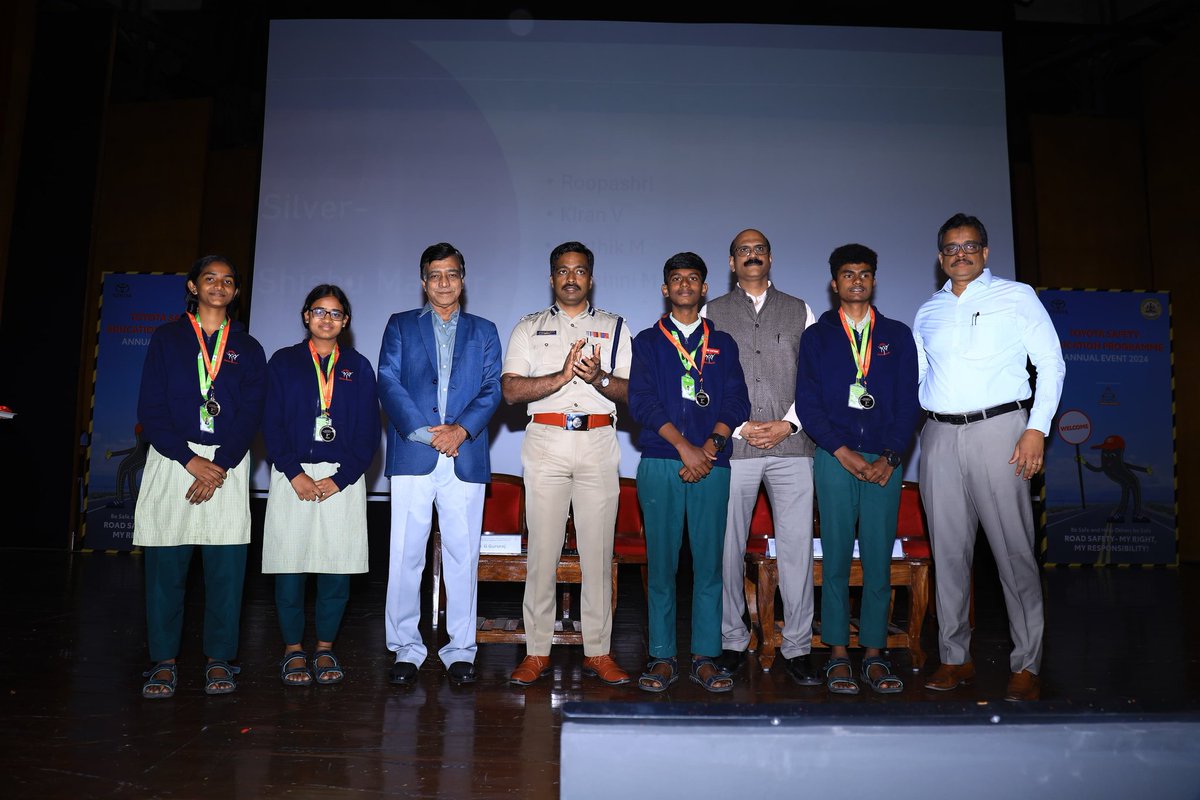 Delighted to be a part of Toyota’s proactive efforts in promoting road safety through its flagship ‘Toyota Safety Education Programme', themed My Right, My Responsibility. With participation of over 41 schools from across Karnataka state. Each one of us have a key role to play in