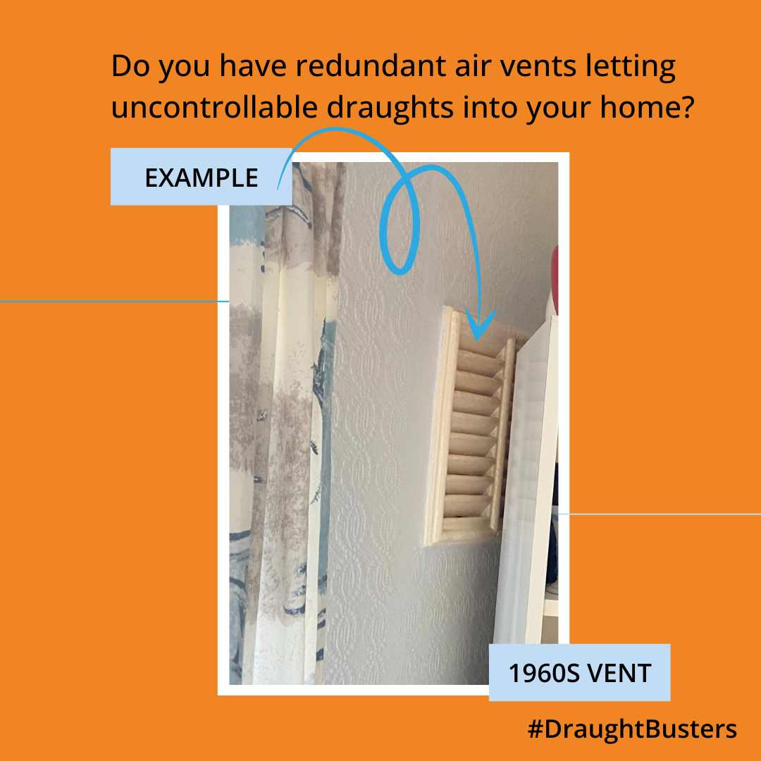 DBustersReading's tweet image. Do you have redundant air vents letting in uncontrollable draughts into your home? We often find this and block or seal them up. You can check out our blog on this and others:
readinguk.org/draughtbusters…
#AirVents #draughts #draughtproofing #DraughtBusters #Rdguk #energysaving