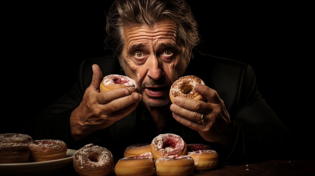 Jak co roku, nowa świecka tradycja - z okazji Tłustego Czwartku: AI Pączino.

Jest to też świetna okazja, żeby zobaczyć jak wielki postęp poczyniła sztuczna inteligencja w ciągu tego roku (dla porównania, zeszłoroczny AI Pączino poniżej).