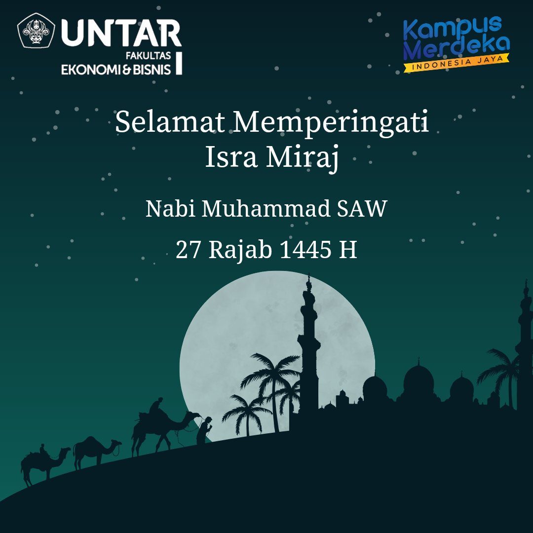 Selamat memperingati Isra Miraj 1445H