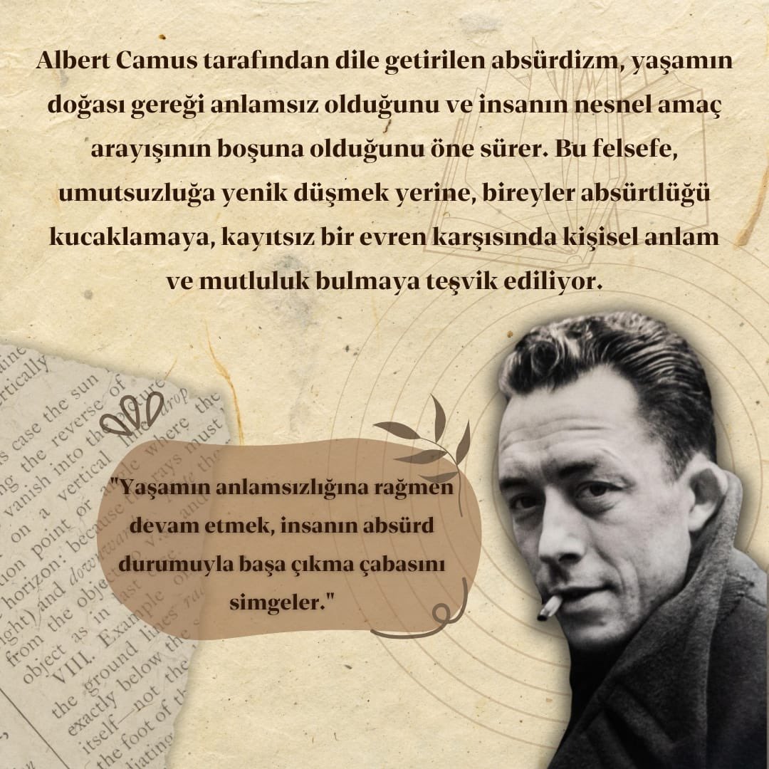asbugencyazar's tweet photo. ✨Bi’ Yazar Bi’ Kitap Serisi✨

💫Albert Camus https://t.co/ll6HQROVyy