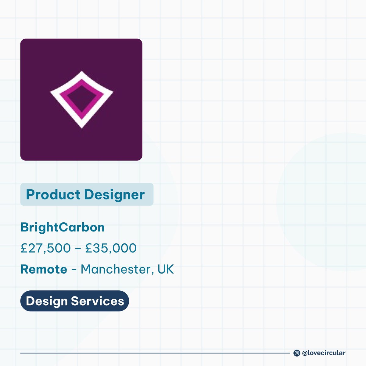 lovecircular_'s tweet photo. 💼 Job alert 💼

@BrightCarbon is hiring a Product Designer

£27,500 – £35,000

Full-time / Remote / Manchester/Bristol UK 

📚 Individual training, art budgets 
🤩 Work from anywhere' scheme  
🌏 Attend design conferences in the USA &amp; Europe

👉 https://t.co/CeNzSEbINc https://t.co/LATSFxVUcT